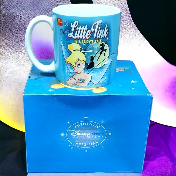 NEW Disneys Little Tink Fairy's Tale Tinker Bell 10C Comics Disney Store Mug Cup - Picture 1 of 11